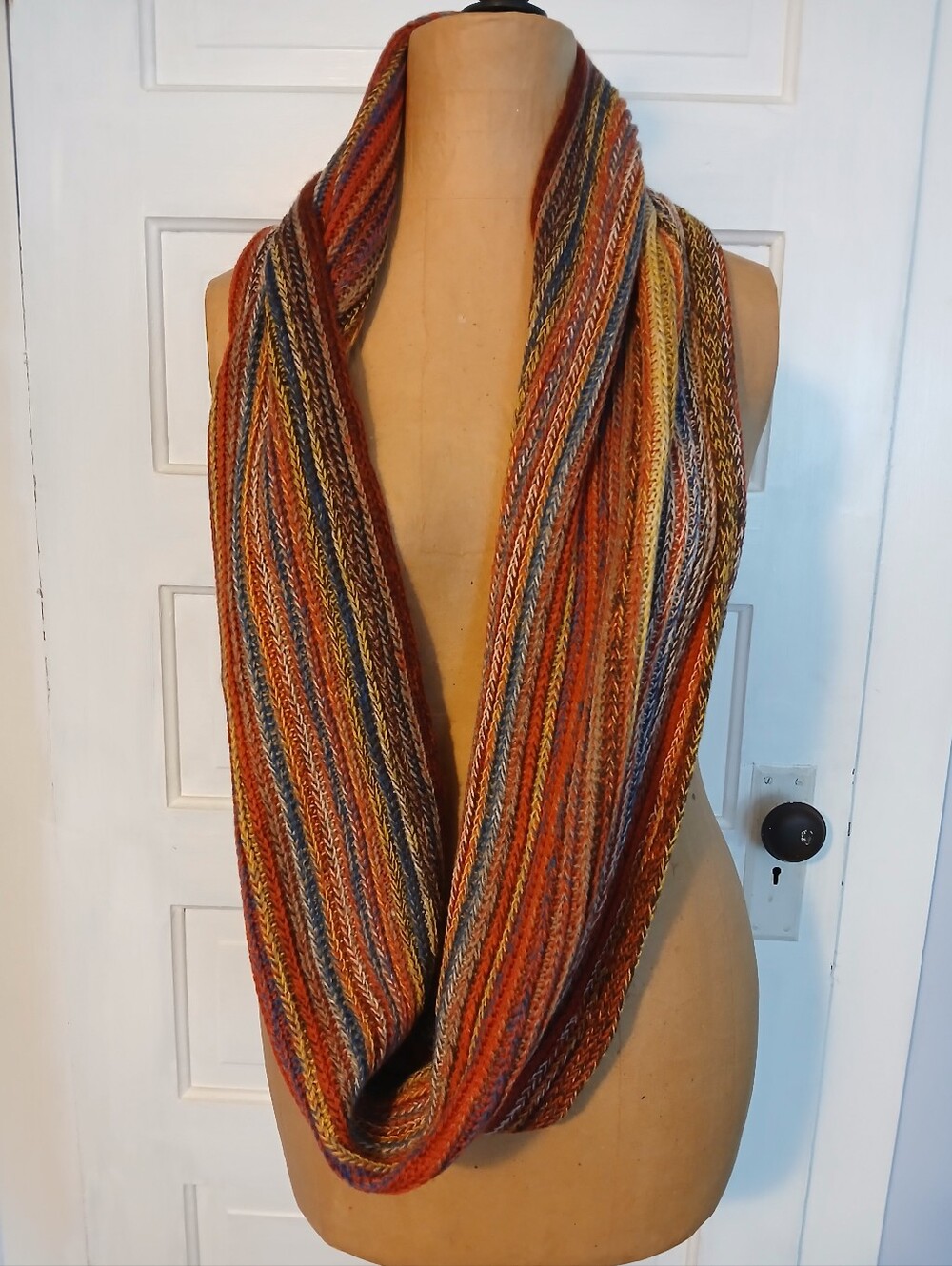 J. Jill Multicolor Striped Infinity Scarf - Women's Accessory NWT